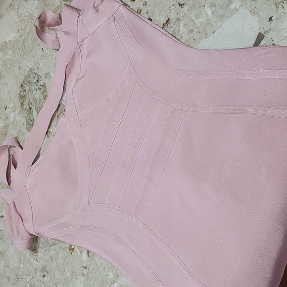 Kaouyou Bandage Dress Dusty Pink - Picture 7 of 8